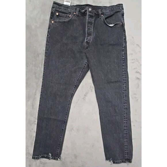 Levi's 501 S xx Mens Black Broken In Denim Jeans 34 X 28, See Photos, Read - Picture 1 of 11